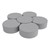 Shapes Series II Vinyl Soft Seating Set - Crescent Flower (12" H) - Light Gray Smooth Grain