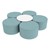 Shapes Series II Vinyl Soft Seating Set - Crescent Flower w/ Whiteboard Large Round Center (18" H)