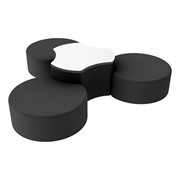 Shapes Series II Vinyl Soft Seating Set - Three Crescents (12" H) & Whiteboard Cog (18" H)
