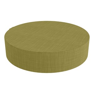 Atom Soft Seating Floor Stool - Green Crosshatch