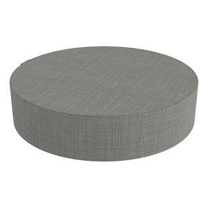 Atom Soft Seating Floor Stool - Gray Crosshatch