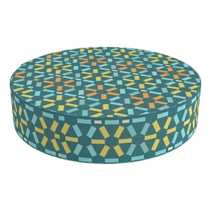 Atom Soft Seating Floor Stool - Atomic