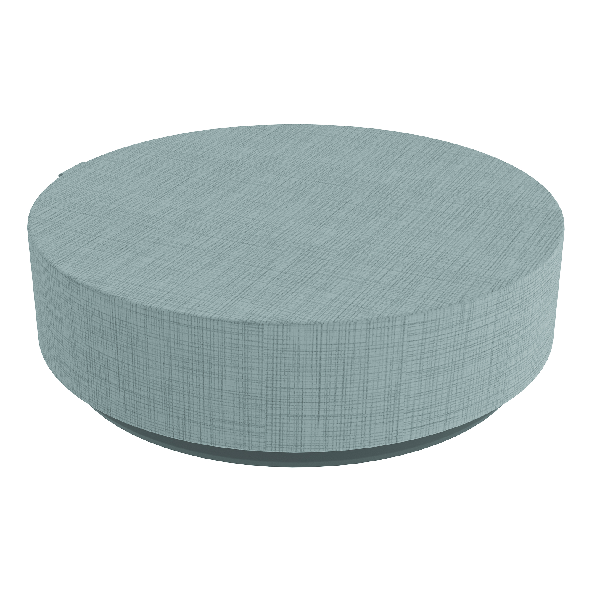 Atom Soft Seating Floor Rocker - Blue Crosshatch