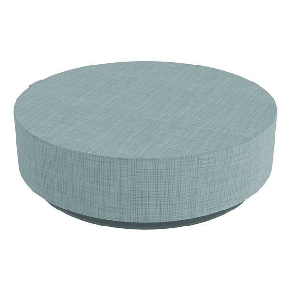 Atom Soft Seating Floor Rocker - Blue Crosshatch