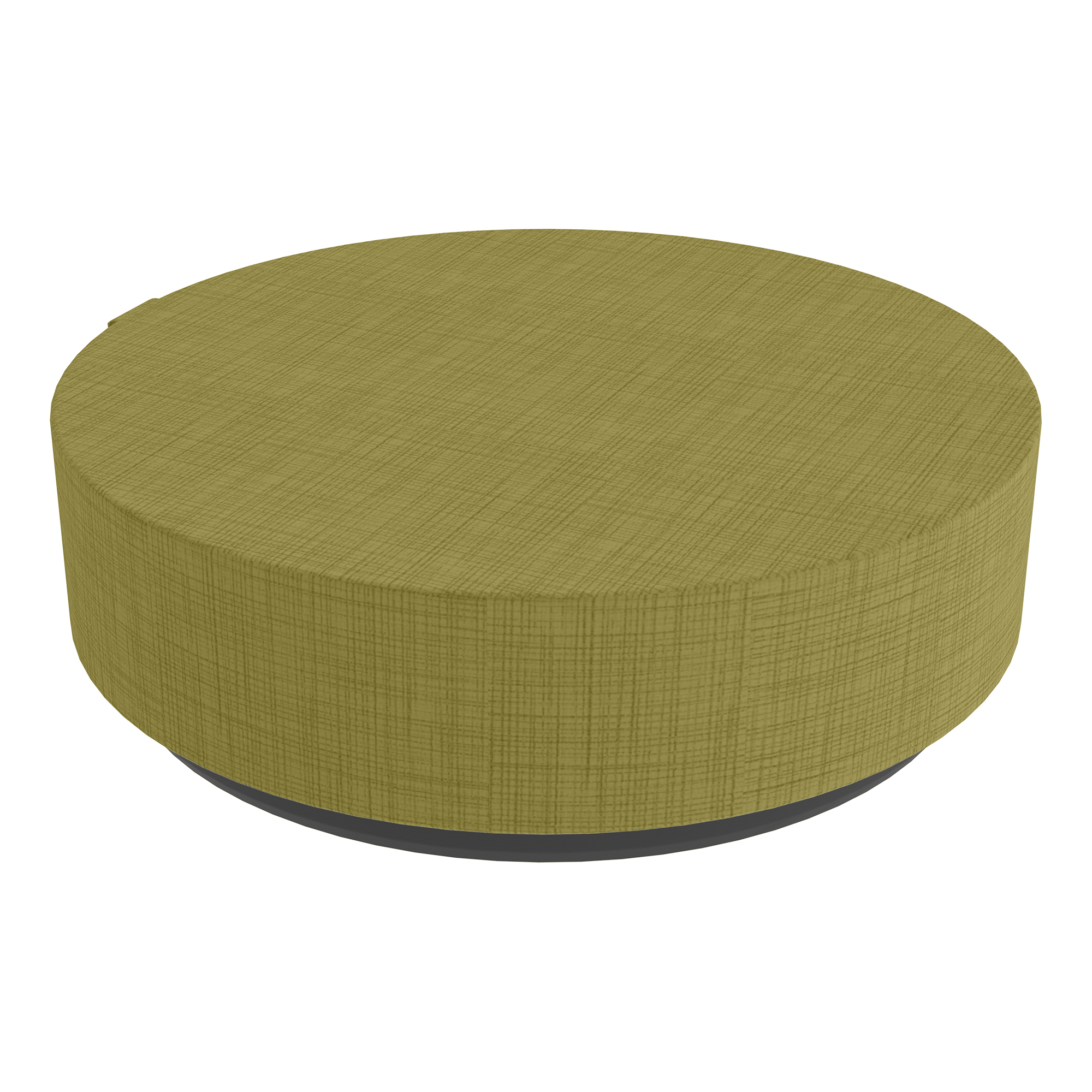 Atom Soft Seating Floor Rocker - Green Crosshatch