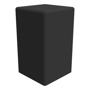 Shapes Series II Tall Soft Seating - Cube - Black