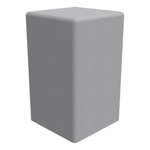 Shapes Series II Tall Soft Seating - Cube - Cool Gray