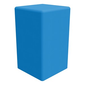 Shapes Series II Tall Soft Seating - Cube - French Blue