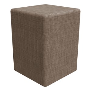 Shapes Series II Tall Soft Seating - Cube - Brown Crosshatch