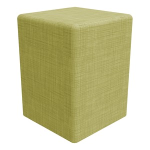 Shapes Series II Tall Soft Seating - Cube - Green Crosshatch