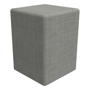 Shapes Series II Tall Soft Seating - Cube - Gray Crosshatch