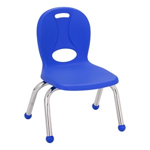 Pack of Four Assorted Colors Structure Series Preschool Chair w/ Ball Glides (12" Seat Height)