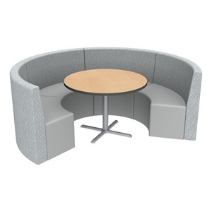 Shapes Series II Structured Designer Soft Seating - Curved Café