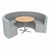 Shapes Series II Structured Designer Soft Seating - Curved Café