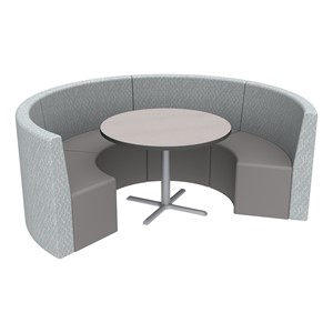 Shapes Series II Structured Designer Soft Seating - Curved Café