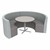 Shapes Series II Structured Designer Soft Seating - Curved Café