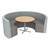 Shapes Series II Structured Designer Soft Seating - Curved Café