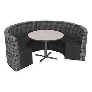 Shapes Series II Structured Designer Soft Seating - Curved Café