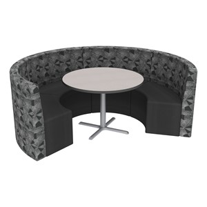 Shapes Series II Structured Designer Soft Seating - Curved Café