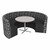 Shapes Series II Structured Designer Soft Seating - Curved Café