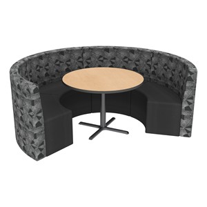 Shapes Series II Structured Designer Soft Seating - Curved Café