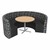 Shapes Series II Structured Designer Soft Seating - Curved Café
