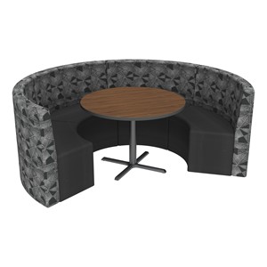 Shapes Series II Structured Designer Soft Seating - Curved Café