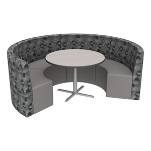 Shapes Series II Structured Designer Soft Seating - Curved Café