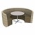 Shapes Series II Structured Designer Soft Seating - Curved Café
