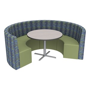 Shapes Series II Structured Designer Soft Seating - Curved Café