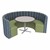 Shapes Series II Structured Designer Soft Seating - Curved Café