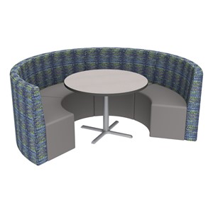 Shapes Series II Structured Designer Soft Seating - Curved Café