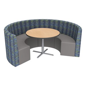 Shapes Series II Structured Designer Soft Seating - Curved Café