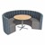 Shapes Series II Structured Designer Soft Seating - Curved Café