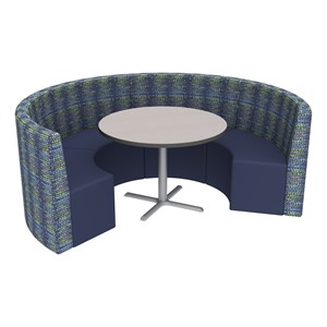 Shapes Series II Structured Designer Soft Seating - Curved Café