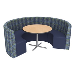 Shapes Series II Structured Designer Soft Seating - Curved Café