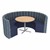 Shapes Series II Structured Designer Soft Seating - Curved Café