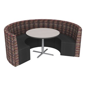 Shapes Series II Structured Designer Soft Seating - Curved Café