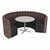 Shapes Series II Structured Designer Soft Seating - Curved Café