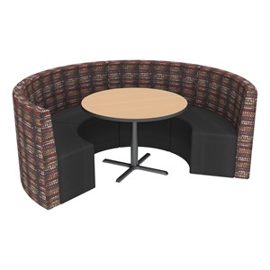 Shapes Series II Structured Designer Soft Seating - Curved Café