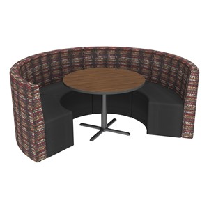Shapes Series II Structured Designer Soft Seating - Curved Café