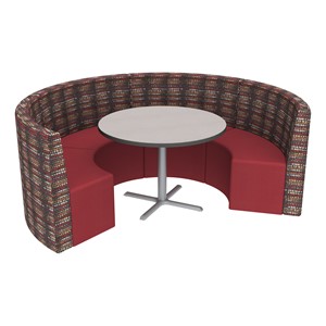Shapes Series II Structured Designer Soft Seating - Curved Café