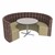 Shapes Series II Structured Designer Soft Seating - Curved Café