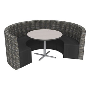 Shapes Series II Structured Designer Soft Seating - Curved Café