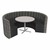 Shapes Series II Structured Designer Soft Seating - Curved Café