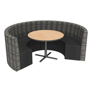Shapes Series II Structured Designer Soft Seating - Curved Café