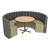 Shapes Series II Structured Designer Soft Seating - Curved Café