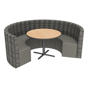 Shapes Series II Structured Designer Soft Seating - Curved Café