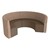 Shapes Series II Structured Designer Soft Seating - Curved Huddle - Dark Latte & Chocolate