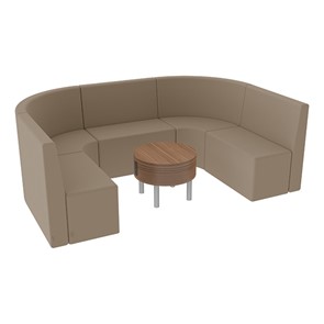 Shapes Series II Structured Designer Soft Seating - U Shape w/ Table